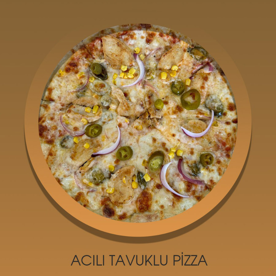 Acılı Tavuklu Pizza